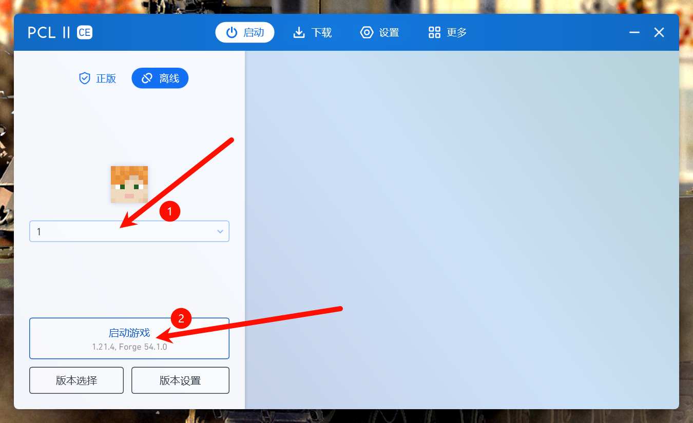 启动游戏